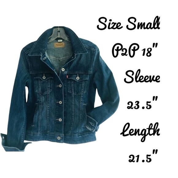 Vintage Levis Denim Jacket Women's Small Blue Ombre - Picture 5 of 13